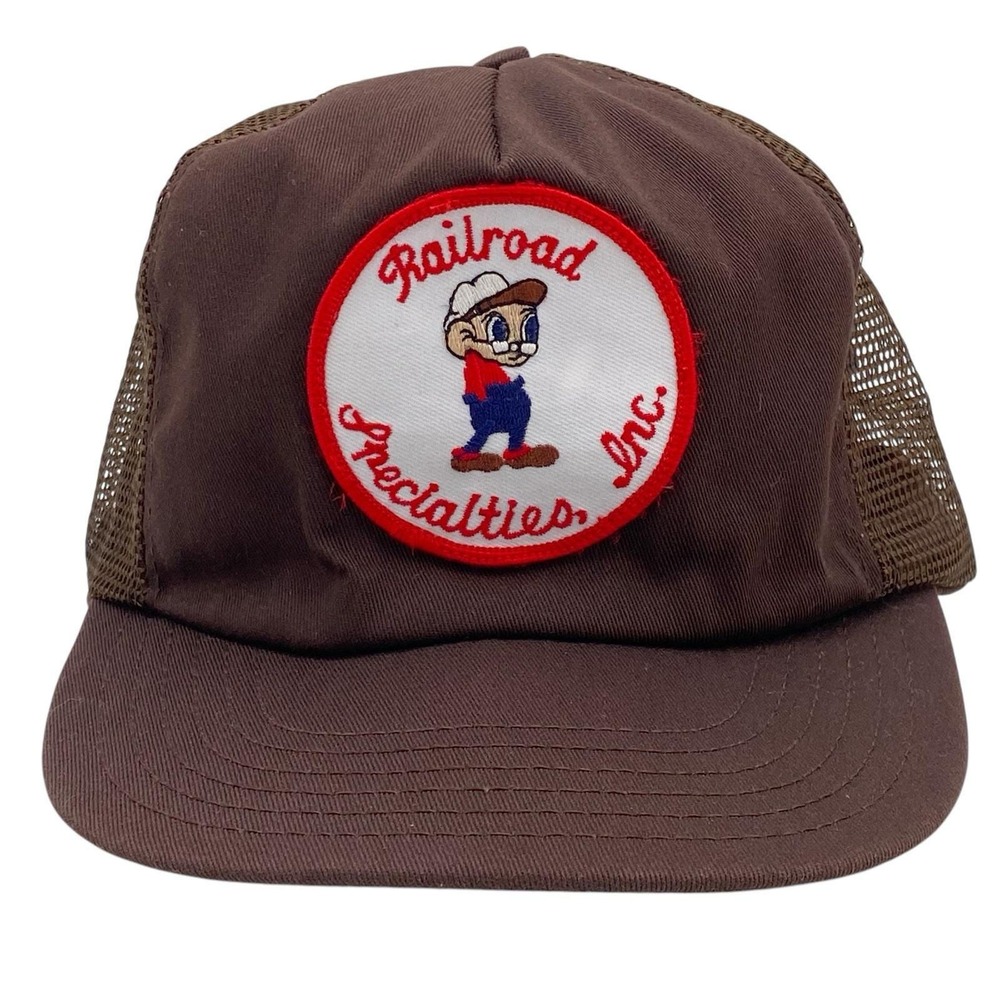 Vintage Railroad Specialties Inc Snapback Mesh Back Trucker Hat USA Made